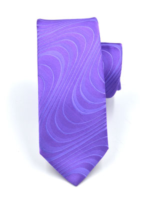 Вратовръзка в лилаво с фигури - 10004 - 25.00 лв