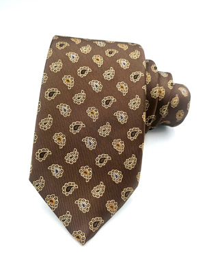 Вратовръзка в кафяво с пейсли - 10005 - 25.00 лв