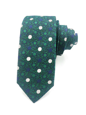 Вратовръзка в зелено на точки - 10038 - 25.00 лв