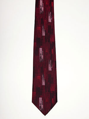 Вратовръзка бордо с абстрактни фигури - 10045 - 25.00 лв