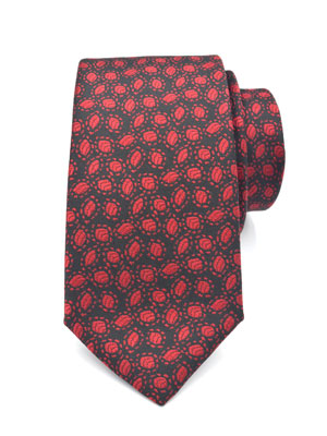 Вратовръзка черно с фигури - 10059 - 25.00 лв