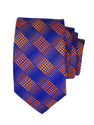 Вратовръзка в синьо с райе на точки - 10065 - 25.00 лв