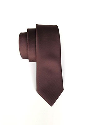 Класическа вратовръзка в кафяво - 10076 - 25.00 лв
