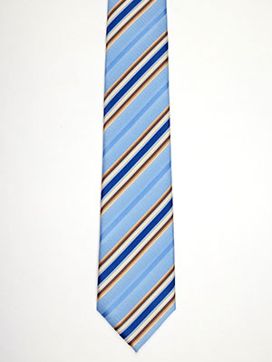 Вратовръзка в синьо на райе - 10096 - 25.00 лв