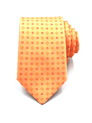Оранжева вратовръзка с ромбове - 10117 - 22.00 лв