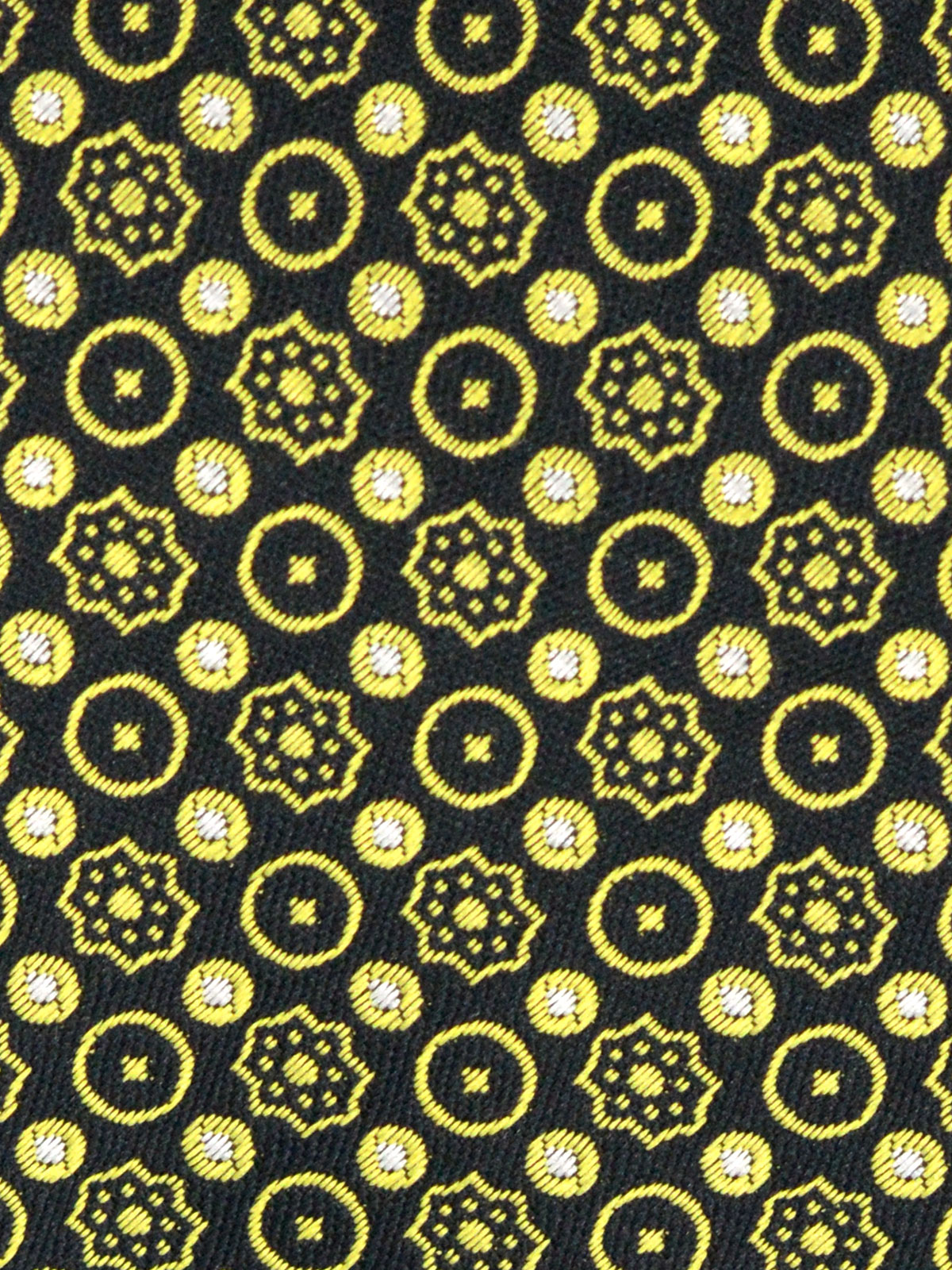 Вратовръзка в черно на жълти цветя и точ - 10147 - 25.00 лв img2