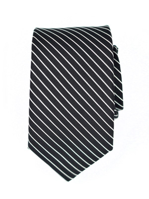Вратовръзка в черно с жълто райе - 10158 - 25.00 лв