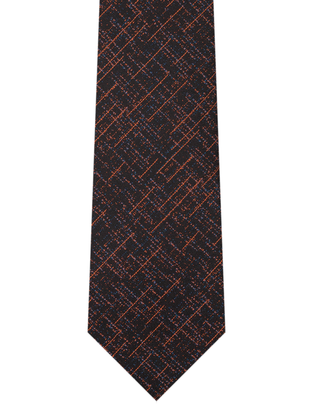 Вратовръзка черен меланж на оранжеви чер - 10164 - 25.00 лв img2
