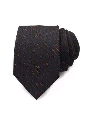 Структурирана вратовръзка с цветни нишки - 10172 - 25.00 лв