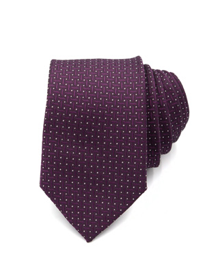 Вратовръзка жакард в лилаво - 10183 - 25.00 лв