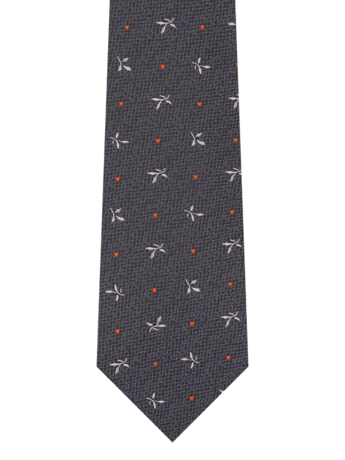 Вратовръзка в тъмно сиво на фигури и точ - 10185 - 25.00 лв img2