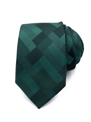 Зелена вратовръзка на фигури - 10188 - 25.00 лв