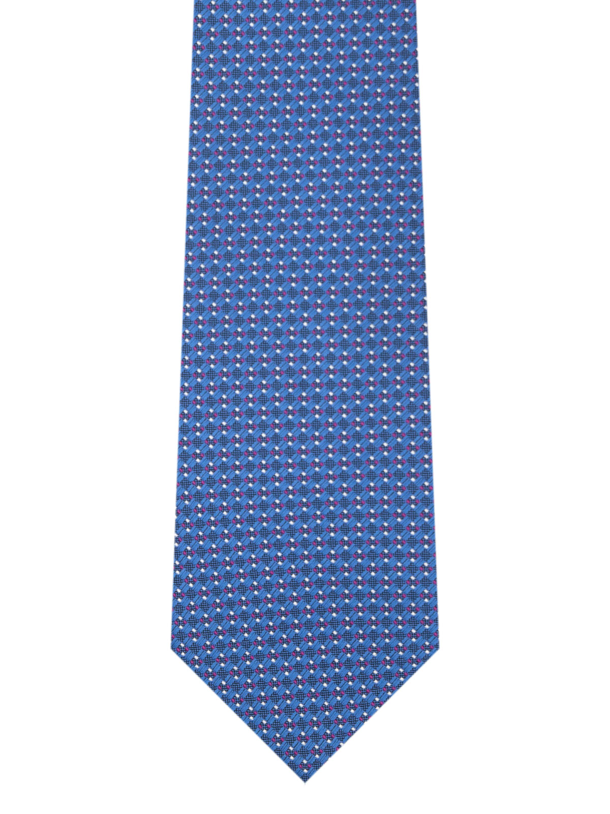 Вратовръзка в синьо на лилави фигури - 10194 - 25.00 лв img2
