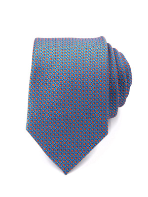 Вратовръзка с оранжеви фигури - 10195 - 25.00 лв