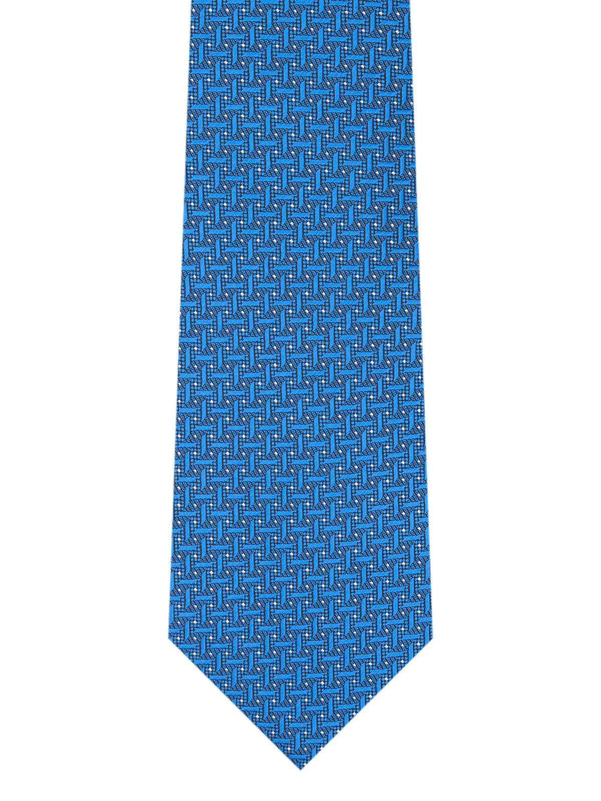 Вратовръзка в светло синьо на фигури - 10198 - 25.00 лв img2