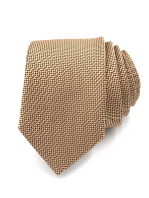 Вратовръзка в кафяво и жълто - 10204 - 25.00 лв