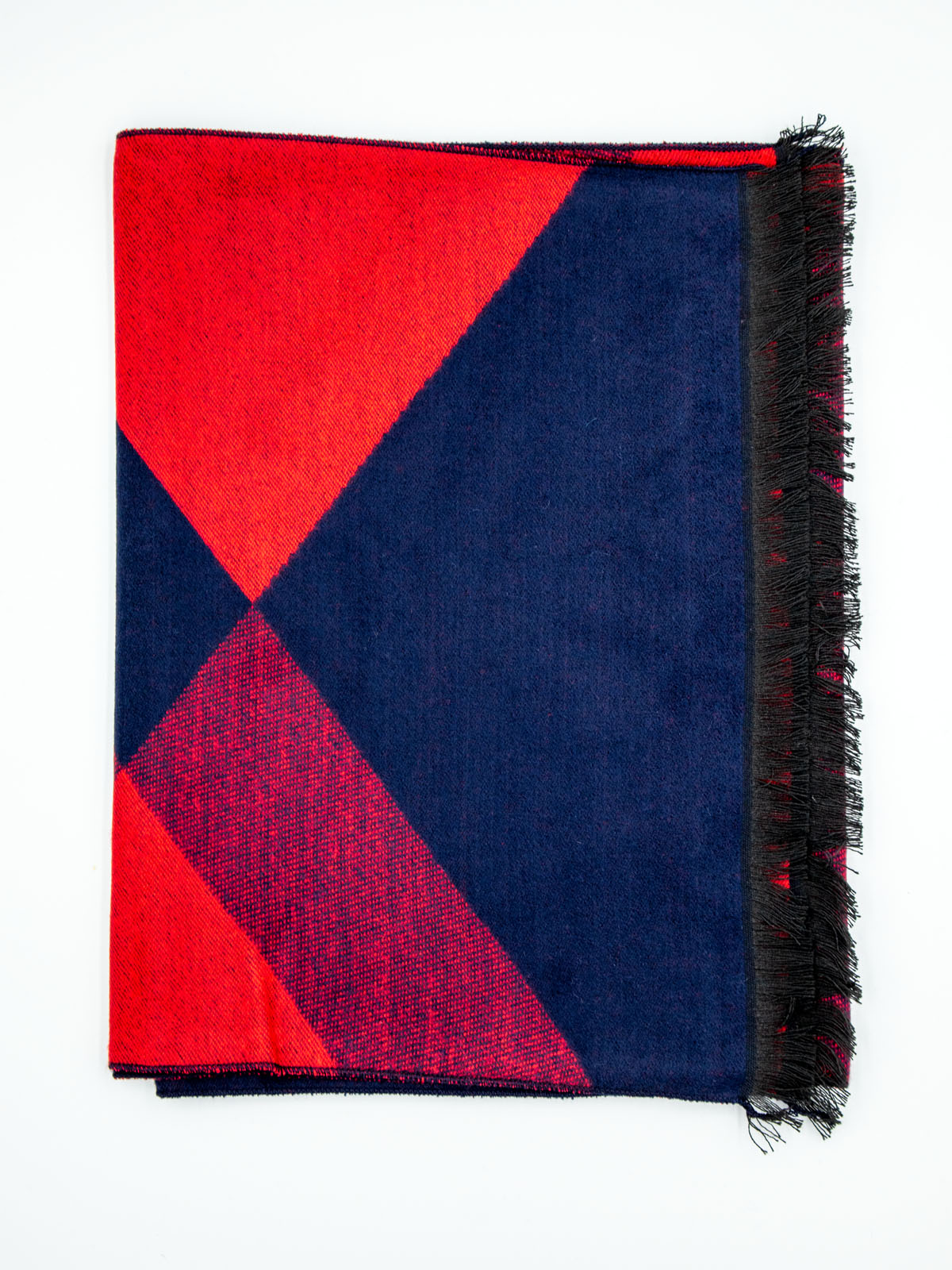 Мъжки елегантен шал синьо и червено - 10363 - 35.00 лв img2