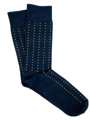 Чорапи с райе от кафяви квадрати - 10526 - 7.00 лв