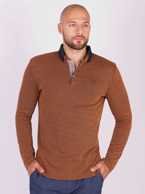 item:Мъжка блуза с контрастна яка - 18272 - 74.00 лв