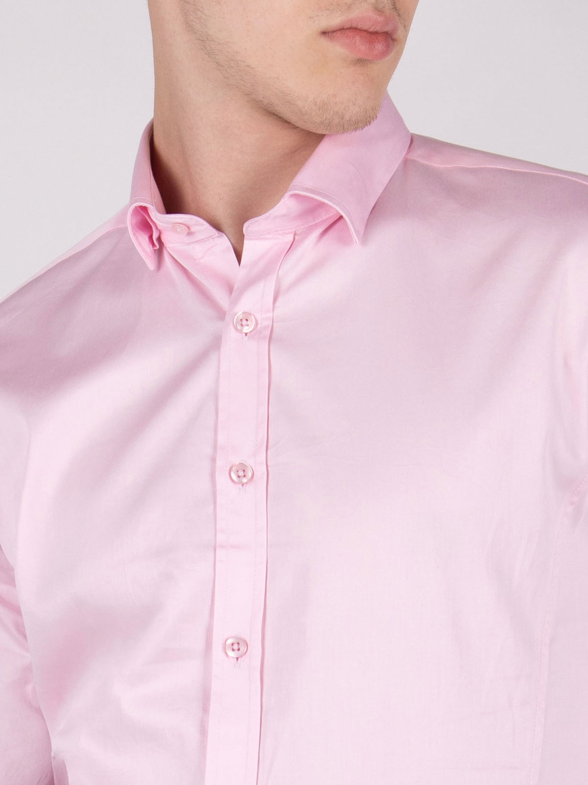 Класическа светло розова риза - 21470 69.00 лв img3