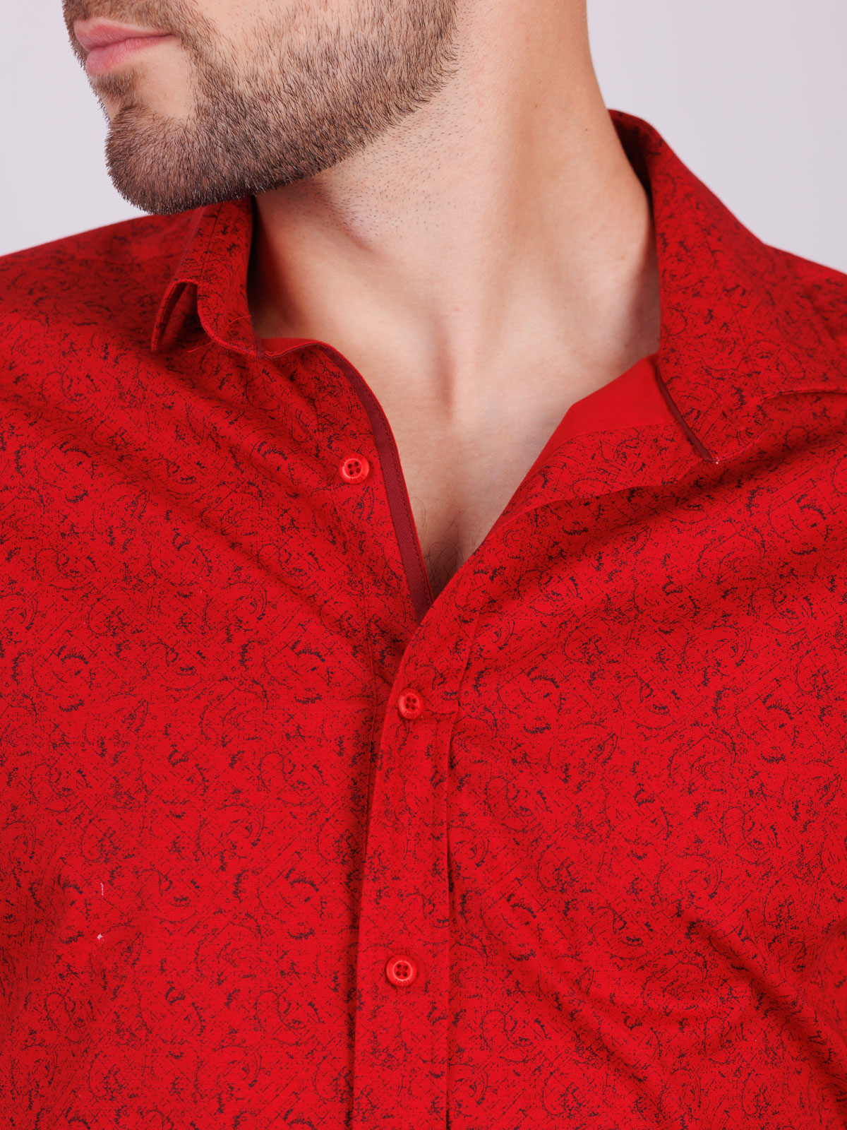 Елегантна риза в червено - 21555 79.00 лв img3