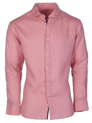 item:Розова ленена риза - 21594 - 98.00 лв