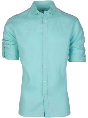 item:Ленена риза в светло зелена мента - 21596 - 98.00 лв