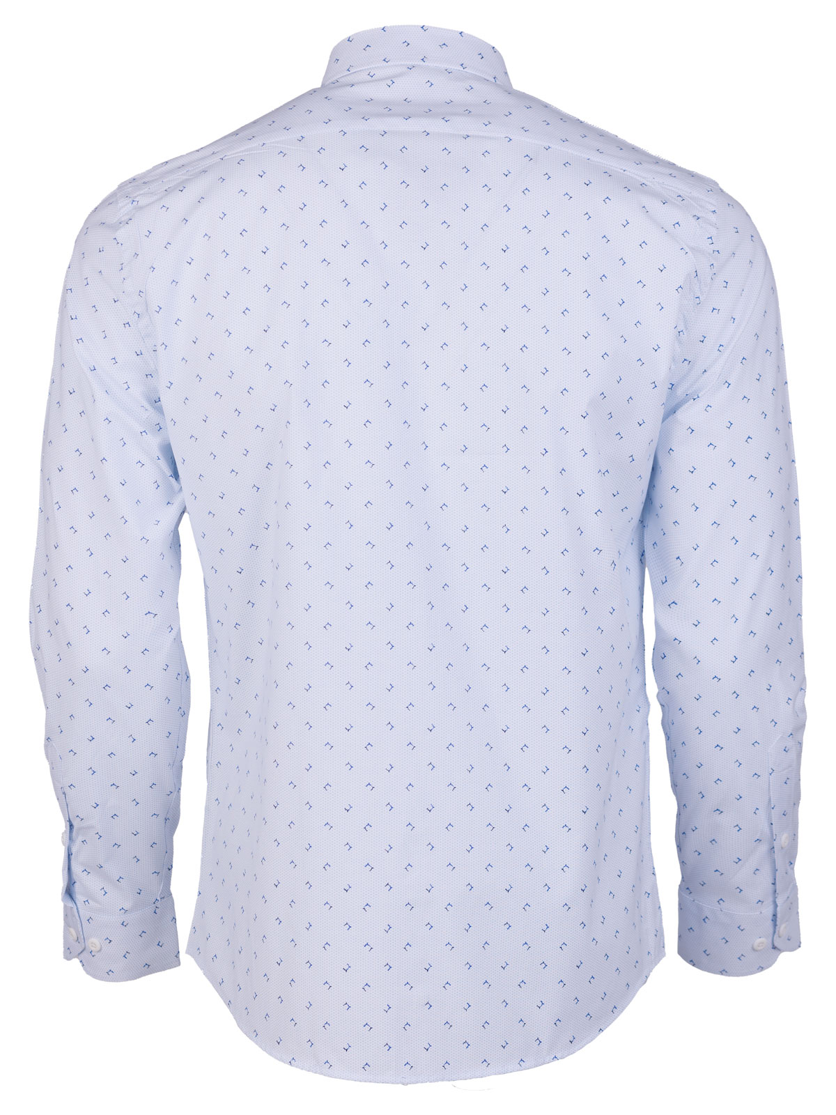 Бяла риза със светли сини фигури - 21601 79.00 лв img2