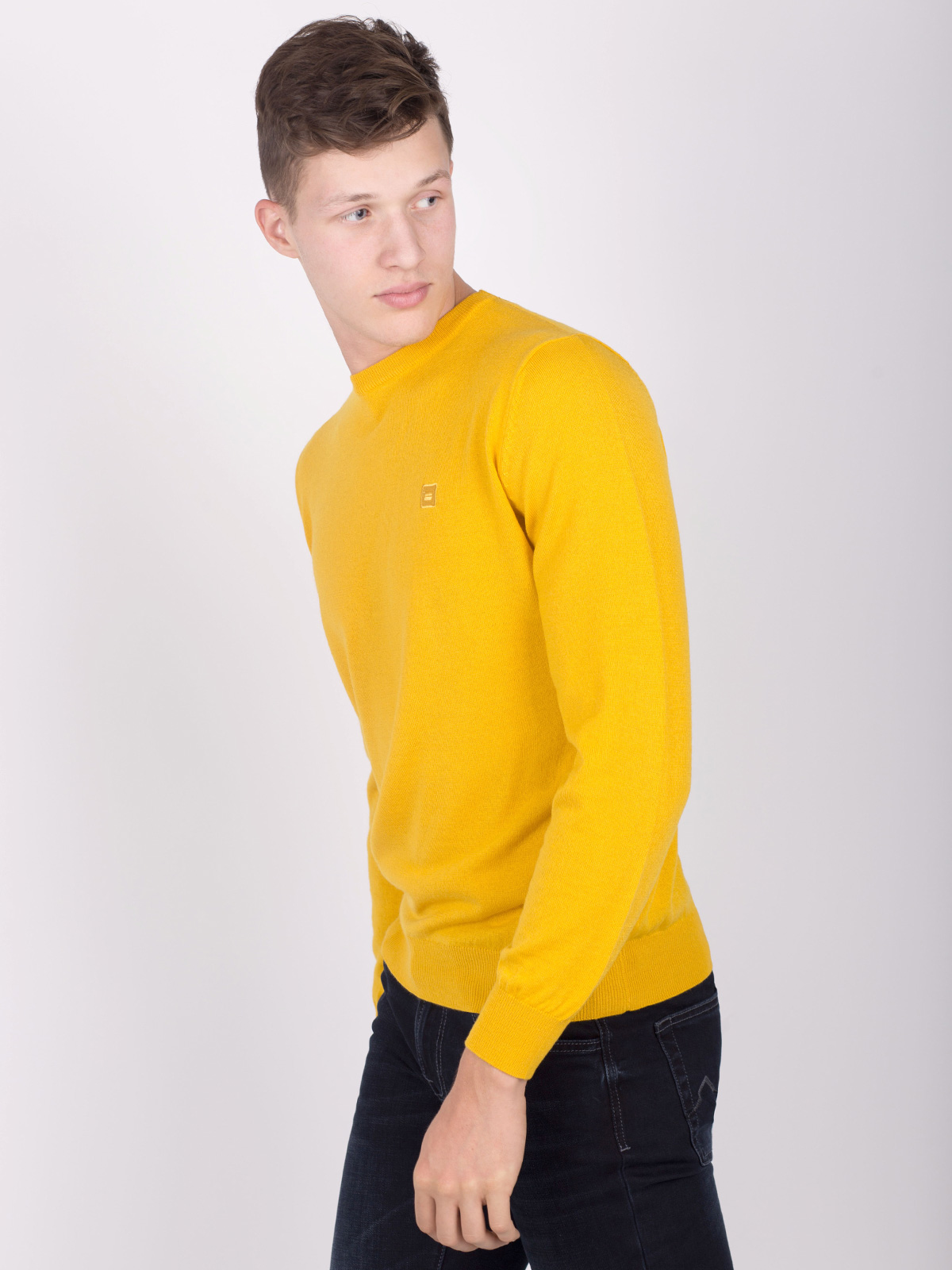 Пуловер с вълна мерино в светло жълто - 33081 39.00 лв img2
