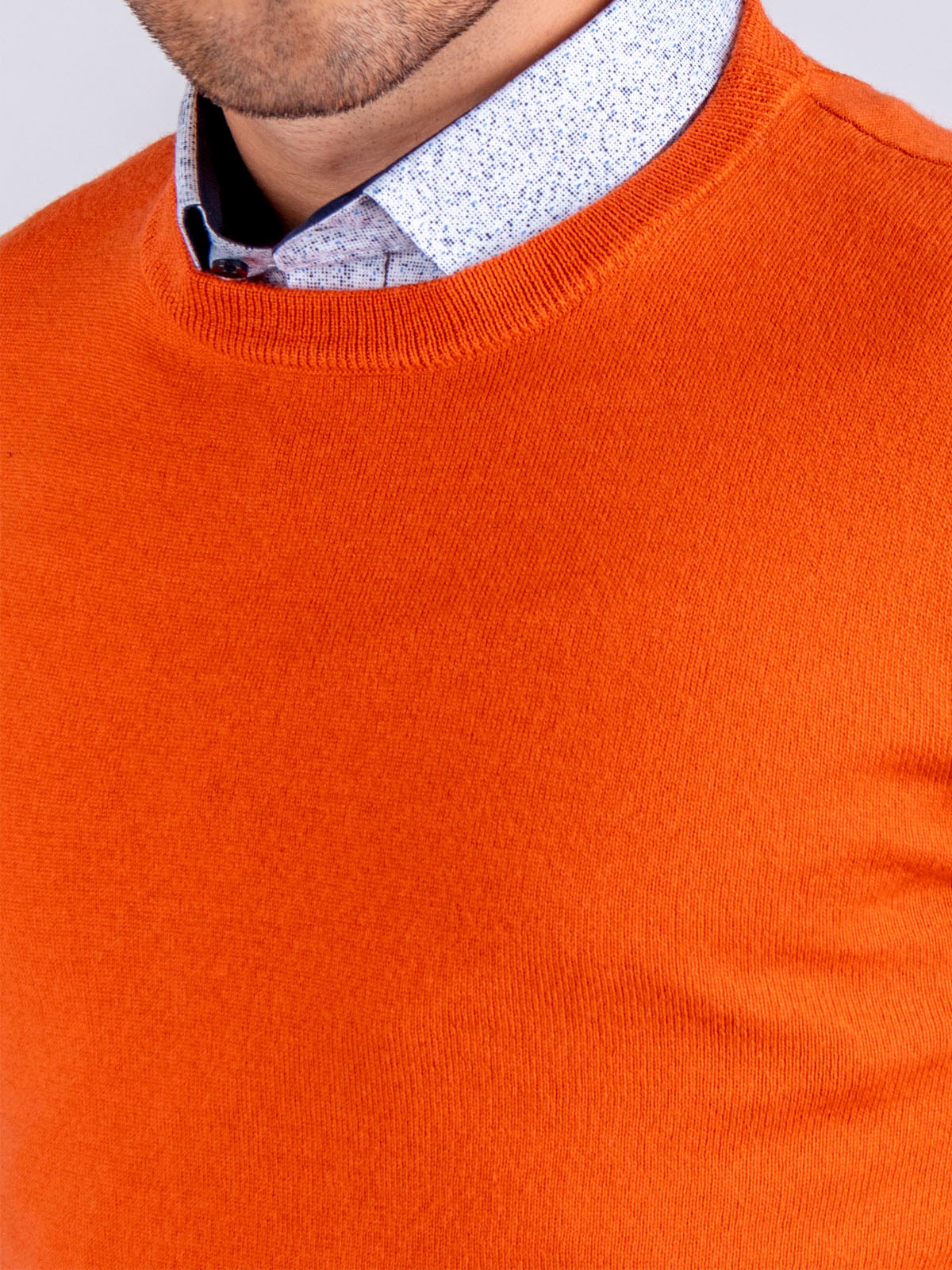 Пуловер в оранжево с вълна мерино - 33082 76.00 лв img4