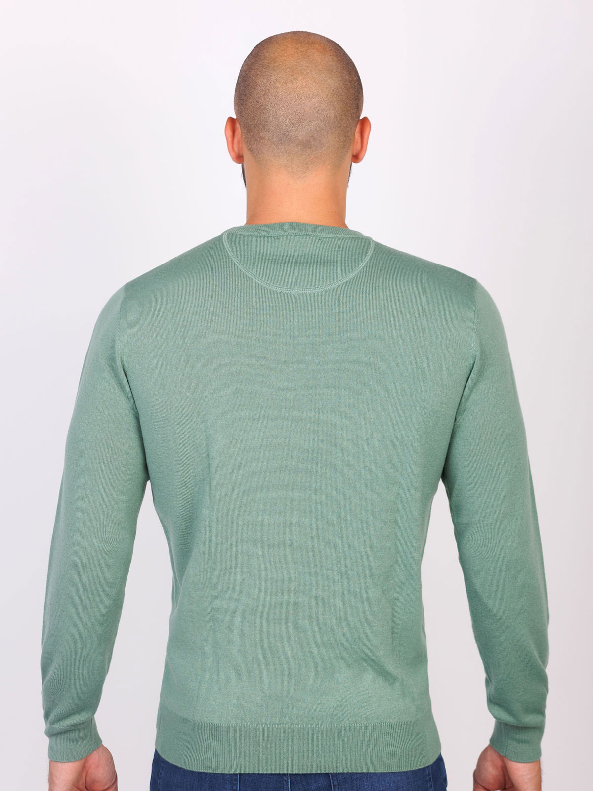 Мерино пуловер в зелено - 33092 76.00 лв img2