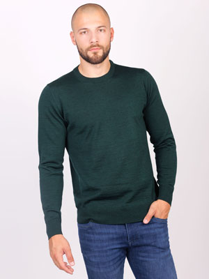 Мъжки пуловер в тъмно зелено-33098-79.00 лв