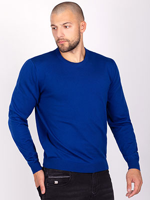 Пуловер в цвят син парламент-35300-78.00 лв