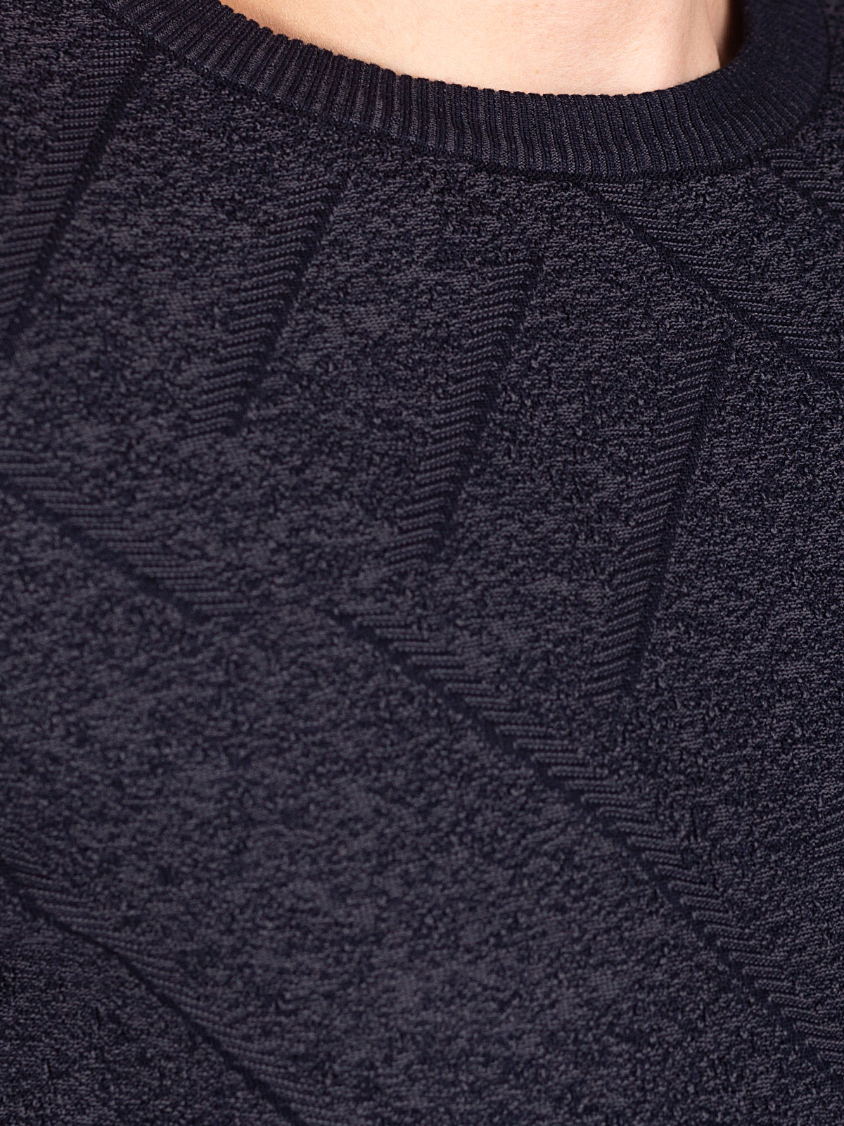 Пуловер в синьо сив меланж - 35308 82.00 лв img4