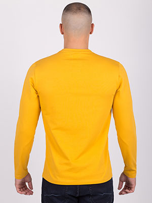 Блуза в жълто с принт четки - 42335 52.00 лв img4