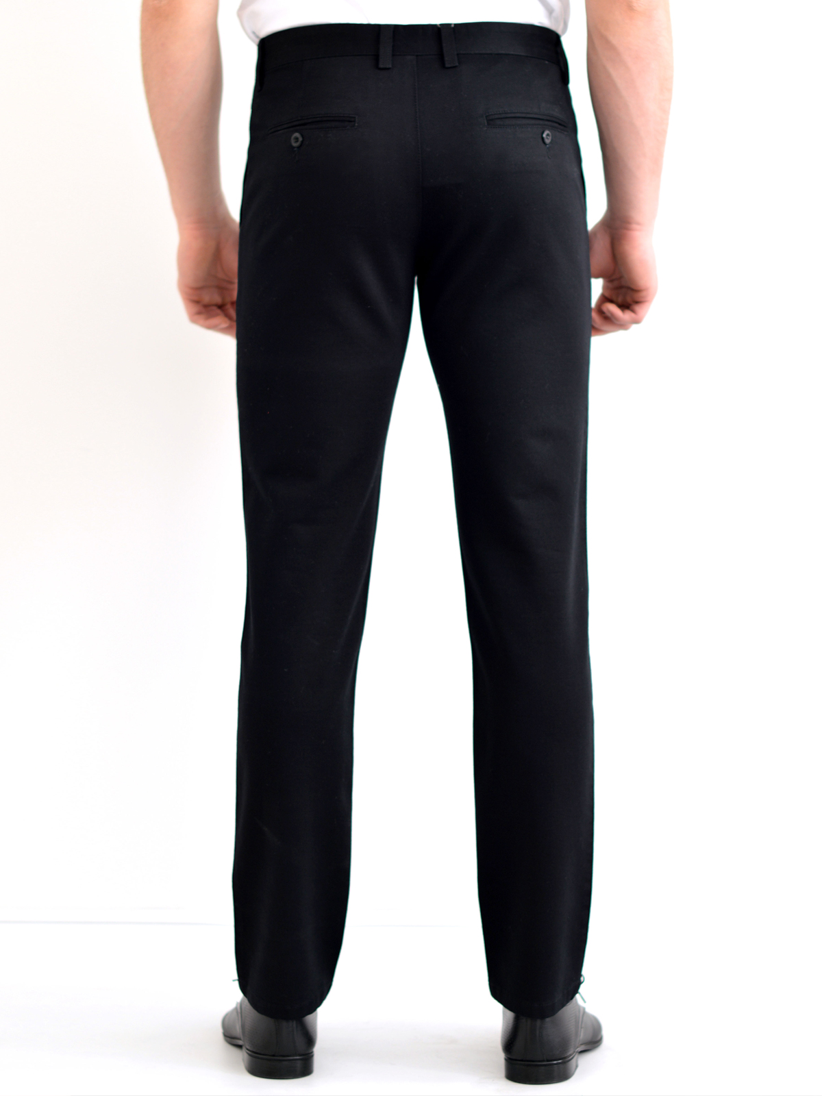 Черен панталон от памук и еластан - 60172 20.00 лв img2