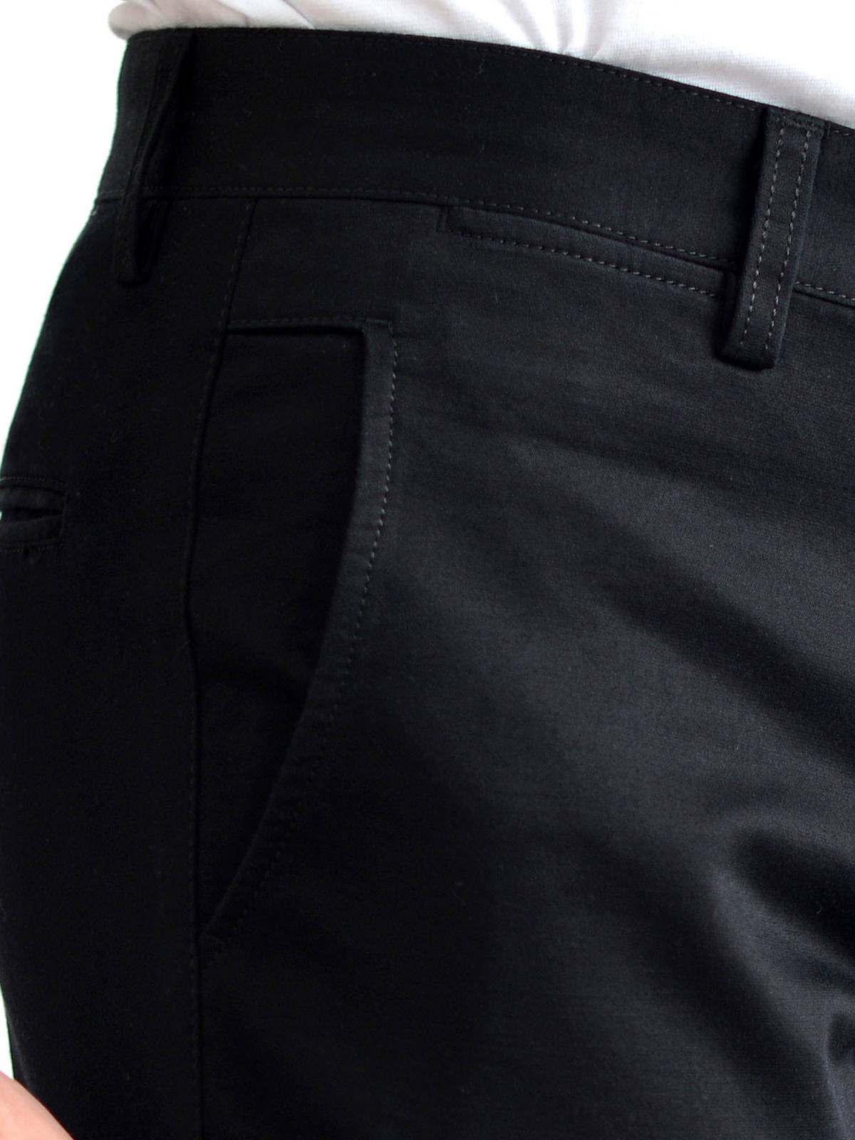 Черен панталон от памук и еластан - 60172 20.00 лв img3
