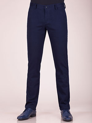 Тъмно син спортно елегантен панталон - 60248 - 25.00 лв