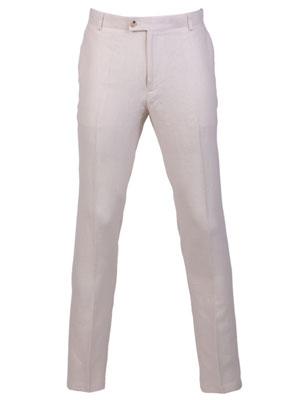 item:Ленен панталон в цвят светъл пясък - 60257 - 116.00 лв