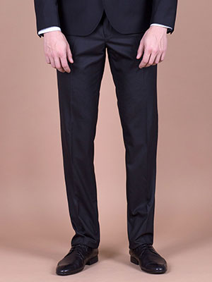 Мъжки черен панталон - 63223 - 94.00 лв