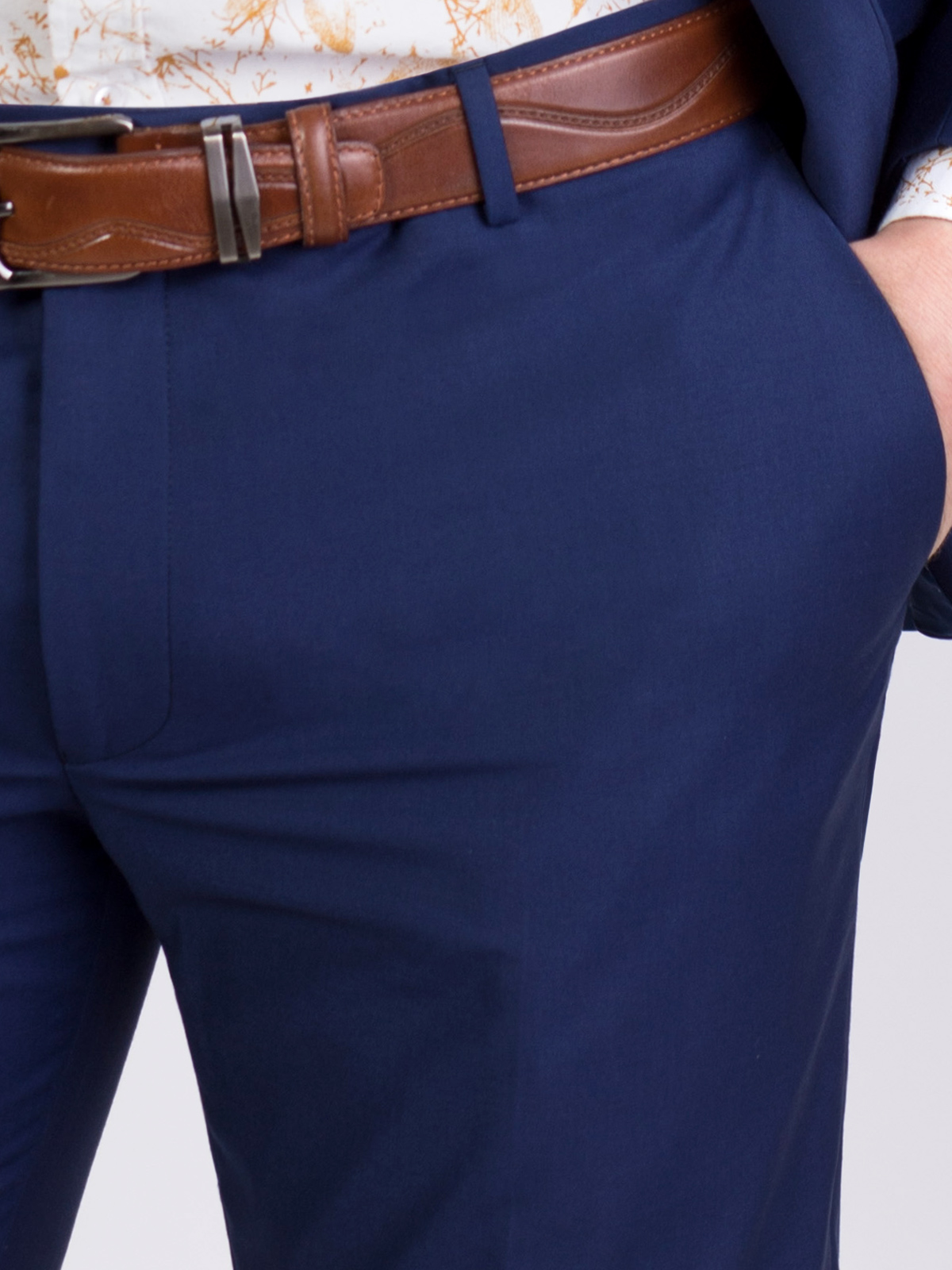 Втален елегантен панталон в син деним - 63304 55.00 лв img2
