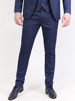 item: панталон в синьо с релеф на точки - 63306 - 98.00 лв