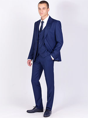 Класически мъжки панталон в синьо - 63330 108.00 лв img2