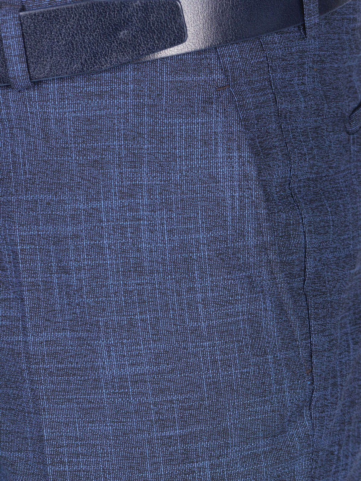 Официален мъжки панталон в синьо  каре - 63337 112.00 лв img2