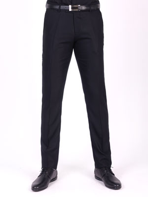 Мъжки класически панталон в черно-63664-112.00 лв