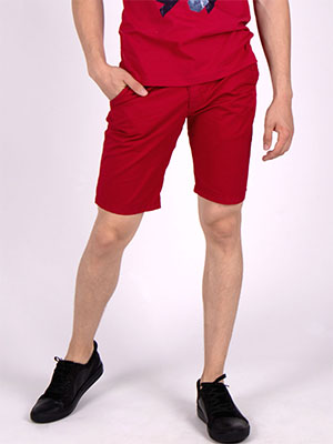 Червен къс панталон - 67062 - 48.00 лв