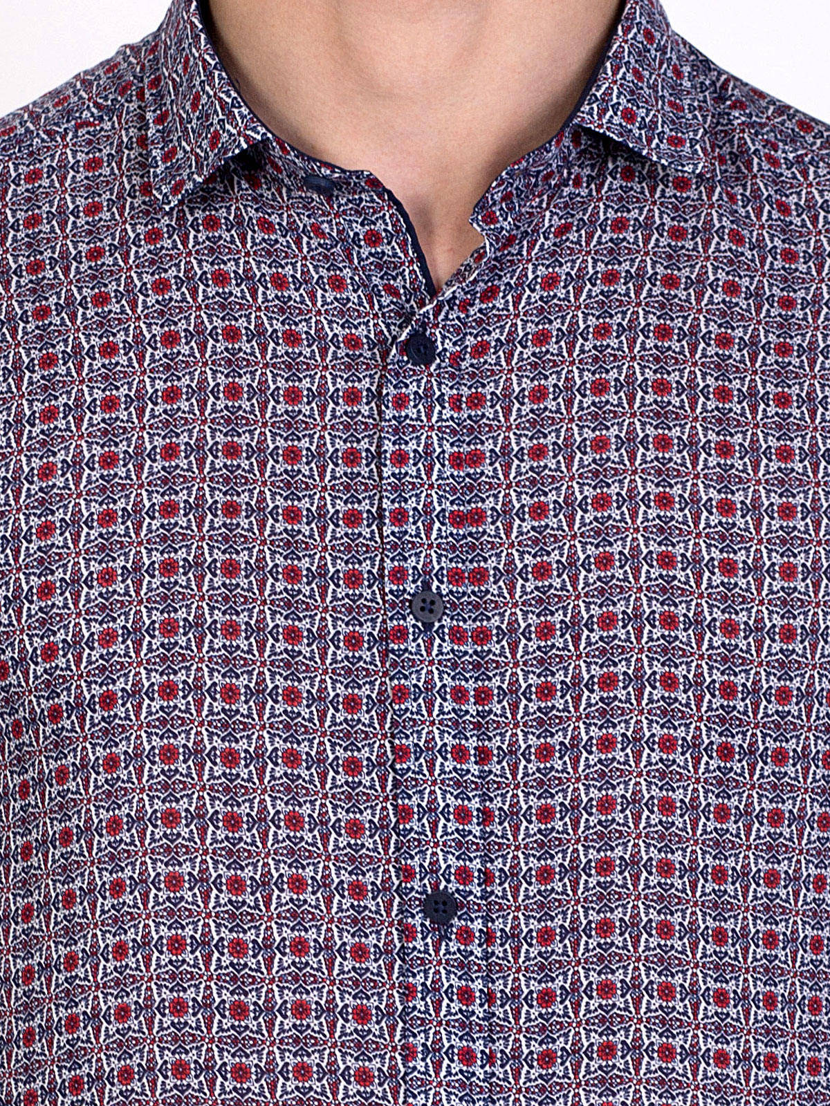 Мъжка копринена риза цветни фигури - 80209 15.00 лв img5