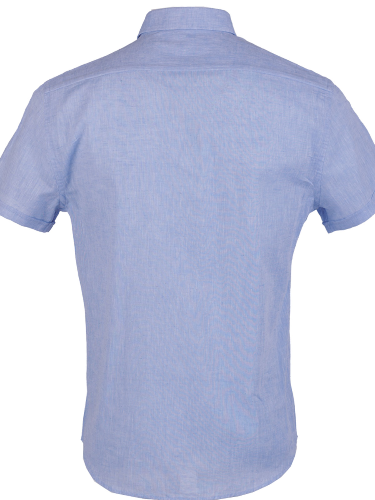 Риза от лен и памук в синьо - 80228 78.00 лв img2