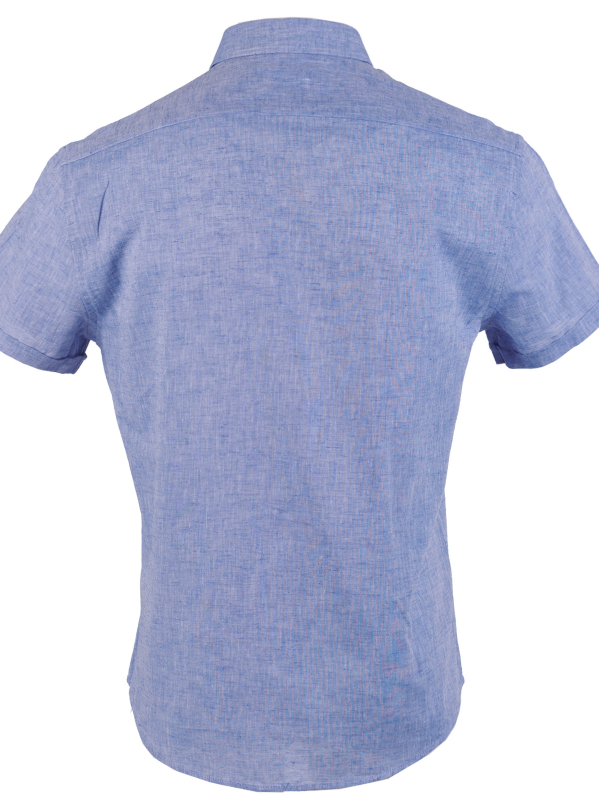 Ленена риза в светло син меланж - 80229 78.00 лв img2