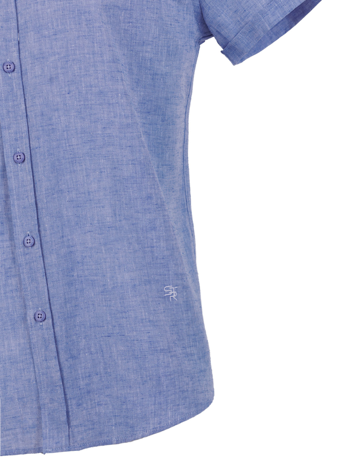 Ленена риза в светло син меланж - 80229 78.00 лв img3